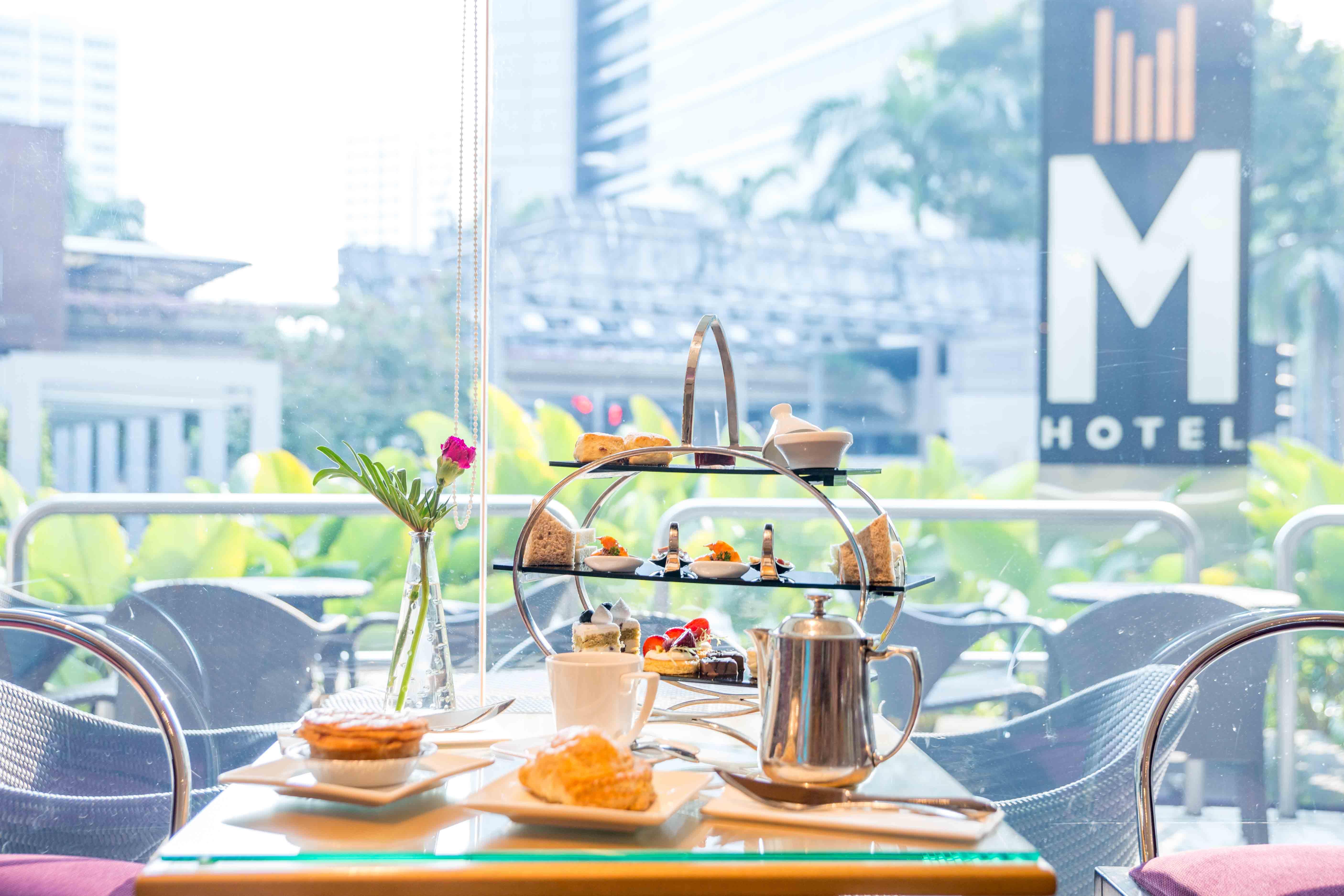 M Hotel Singapore City Centre Eksteriør bilde Afternoon tea at M Hotel